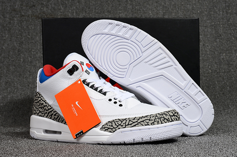 Air Jordan 3 'Seoul' Release Details White Blue Red Shoes